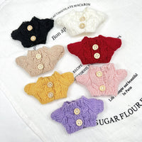 Cotton Doll West Highland Terrier Bear Outfit Replacement Set Double-Button Knitted Sweater