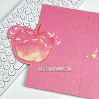 Pink Apple Shaped A5 Photocard Binder with Magnetic Closure, 4-Pocket Pages for Kpop Photocards