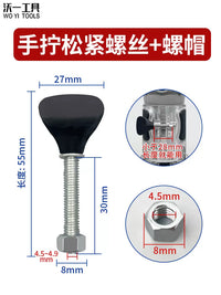 Router Straight Guide Base with Transparent Cover for Woodworking Engraving Machine