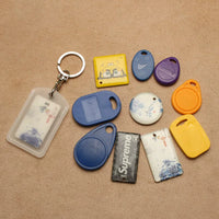 Frosted Transparent Access Card Holder with Retractable Lanyard for Elevator, Bus, and Community Cards