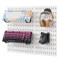 Pegboard Accessories DIY Wall Mounted Storage Hooks Baskets Shelves for Kitchen Bathroom Gaming Room