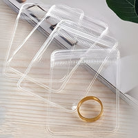 PVC Transparent Jewelry Storage Bags Anti-oxidation Sealable Pouches for Collectibles