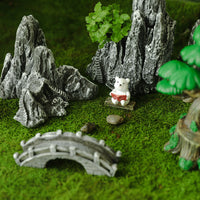 Aquarium Mountain Ornament Fish Tank Decoration Resin Rockery Landscape Creative Planter Micro-Landscape