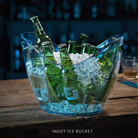 Ingot-Shaped Ice Bucket with Handle, Food-Grade Champagne and Beer Chiller for Bars and Restaurants