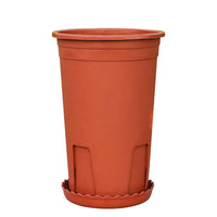 Thickened Plastic Orchid Pot with Drainage Holes for Moth Orchid and Rose, 16cm Diameter