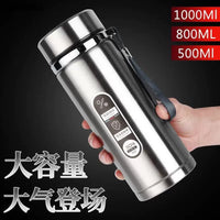 304 Stainless Steel Single-Layer Water Bottle for Sports, Gym, and Cycling - Large Capacity