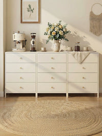 Iron Art Sideboard Storage Cabinet with Drawers for Living Room and Dining Room