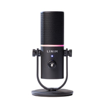 LINIM DM1 USB Condenser Microphone for Live Streaming, Recording, and Karaoke with Noise Reduction