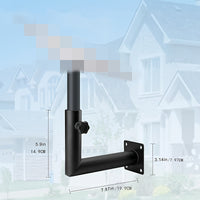 Outdoor Adjustable Rustproof Waterproof L-Pipe Wall Mount Bracket for Surveillance Cameras