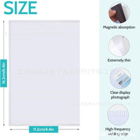 Magnetic PVC Soft Photo Frame for Home Decor Photo Wall Refrigerator Sticker - Nail-Free & Glue-Free