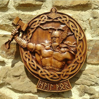 Viking Mythology Odin Thor Raven Wall Decor Resin Craft