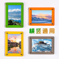 Acrylic Photo Frame Refrigerator Magnet for Instax Photos