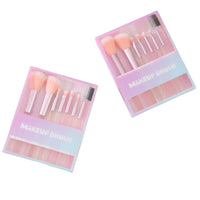 7-Piece Jelly Makeup Brush Set with PVC Box - Blush, Eyelash, Eyeshadow Brushes