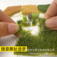 Self-Adhesive Static Grass Tufts for Dioramas and Model Scenery, 12/16mm Tall
