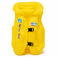 Inflatable PVC Swim Vest for Kids, Buoyancy Aid for Swimming Beginners