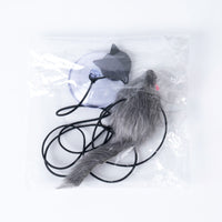 Interactive Hanging Tripod Cat Teaser Toy with Plush Mouse for Indoor Cats
