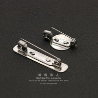 DIY Brooch Pin with Tray, 304 Stainless Steel, Non-rusting, for Jewelry Making