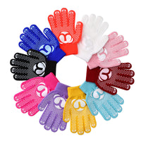 MIGAO Anti-Slip Rhinestone Figure Skating Gloves for Kids and Adults