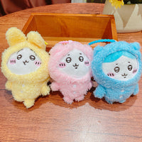 Plush Cartoon Keychain for Bags and Car Keys, Cute Couple Gift