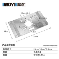 Woodworking Router Table Insert Plate for Trimmer Inverted Mounting Bracket