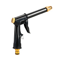 High-Pressure Garden Hose Nozzle with Plastic Body and Copper-Plated Spray Tip for Car Washing and Gardening