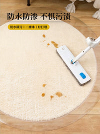 PVC Round Chair Mat for Hard Floors, Transparent Non-Slip Floor Protector for Office and Home