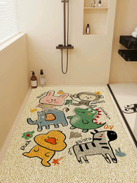 PVC Looped Coil Non-Slip Bath Mat for Shower and Bathroom