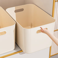 Desktop Storage Box with Lid for Snacks Toys Sundries Cabinet Wardrobe Organizer