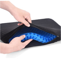 Breathable Silicone Gel Seat Cushion with Cover for Office Chair Car Wheelchair