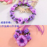 Floral Garland Hat Accessory for Photography and Sun Hats