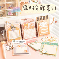 Cute Cartoon Shaped Sticky Notes for Kids, Single Layer Memo Pad for Messages, Journals, and Study