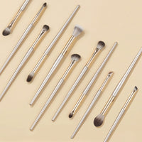 15-Piece Gold Soft Bristle Makeup Brush Set with Strong Powder Grip for Face and Eyes