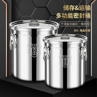 304 Stainless Steel Airtight Storage Container for Rice, Flour, Oil, and Grains