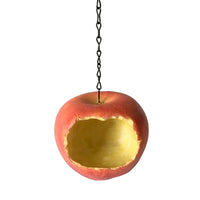 Resin Fruit Bird Feeder for Outdoor Garden Tree Hanging Decoration