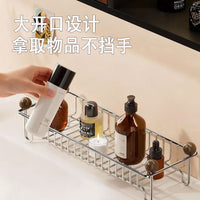 Stainless Steel Bathroom Countertop Organizer Shelf for Cosmetics and Toiletries
