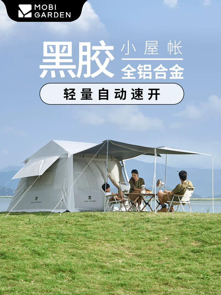 MOBIGARDEN Holiday Mountain Residence Automatic Pop-Up Camping Tent for 2-4 People