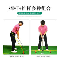 Golf Swing & Putting Plane Corrector with Adjustable Angle for Beginner Posture Training