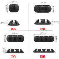 Self-Adhesive Cable Clips for Desktop Power Cords, Network Cables, and LED Strips
