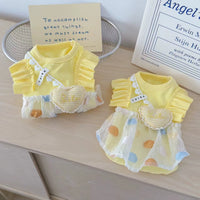 Lightweight Pet Bubble Dress for Small Dogs and Cats, Summer Home Wear