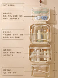 Travel Toiletry Bag Hanging Cosmetic Organizer Portable Large Capacity Waterproof Makeup Pouch