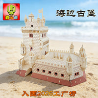 3D Wooden Puzzle House Model Kit DIY Educational Toy