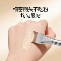 Crescent Foundation Brush Set with Protective Case, Flawless Coverage Makeup Applicator for Liquid, Cream, and Mask