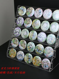 Acrylic Tiered Display Stand for Badges Medals Cards and Collectibles