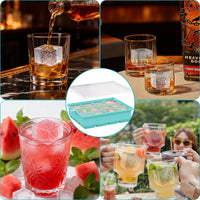Silicone Ice Cube Tray with Lid, Easy-Release Freezer Mold for Home Use
