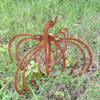 Pumpkin Wind Chime Outdoor Garden Decor Hollow Metal Wind Vane