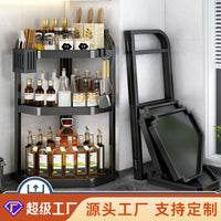 Stainless Steel Pot Lid Holder, Multi-Layer Countertop Corner Storage Rack for Kitchen Cabinet Organization