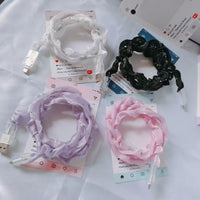 Sparkling Chiffon Mesh Data Cable Protector Sleeve for USB-C and Android Cables