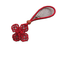 Hand-Woven Auspicious Chinese Knot Tassel Pendant with Agate Jade Beads for Home Decor