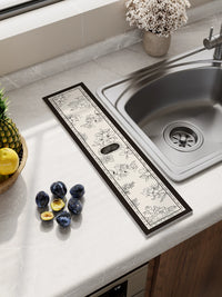 Diatomaceous Earth Sink Splash Guard Mat, Super Absorbent & Quick Dry Faucet Drip Catcher for Kitchen Countertops