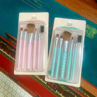 Yalian 5-Piece Ultra-Soft Makeup Brush Set for Face and Eyes